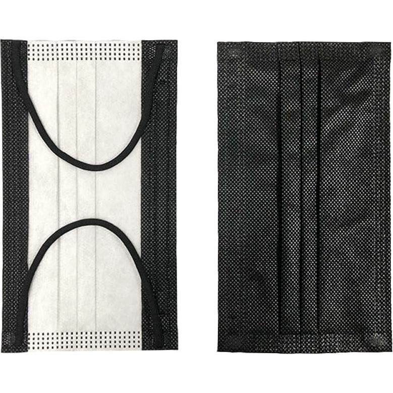 Mascarillas Desechables Negras MTYX 3 Capas 50 Unidades