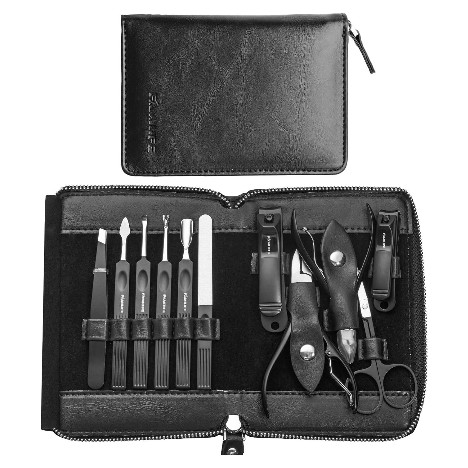 Set de Manicura Profesional FAMILIFE 11 Piezas Acero Inoxidable