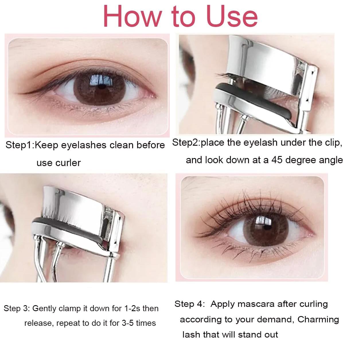 Rizador de Pestañas Vophoeen Azul con Almohadillas de Silicona