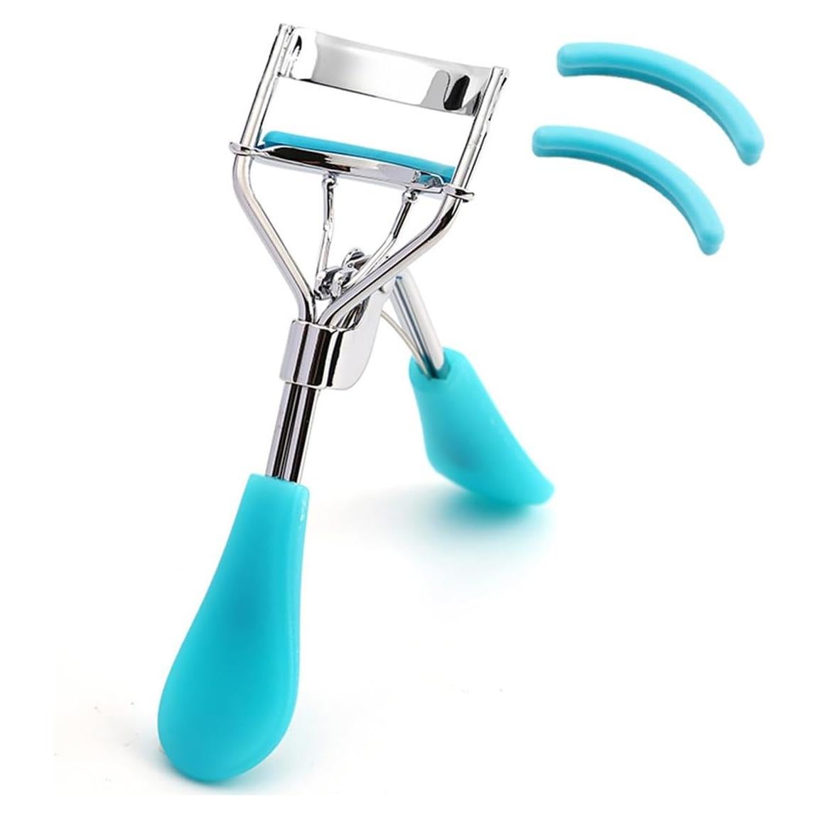 Rizador de Pestañas Vophoeen Azul Ergonómico con Almohadillas