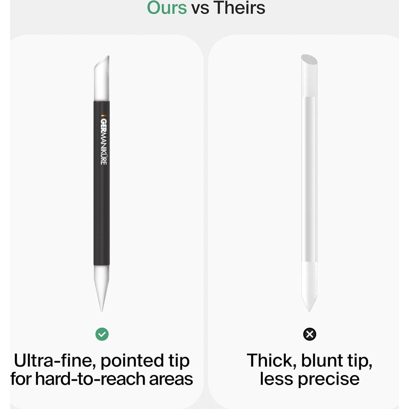 Varilla de Cutícula de Vidrio Negro Germanikure 10.5 cm