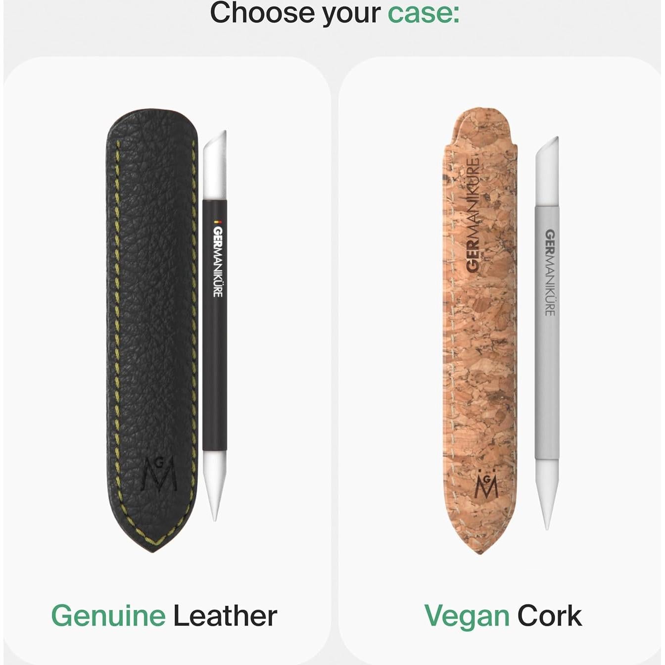 Varilla de Cutícula de Vidrio Negro Germanikure 10.5 cm