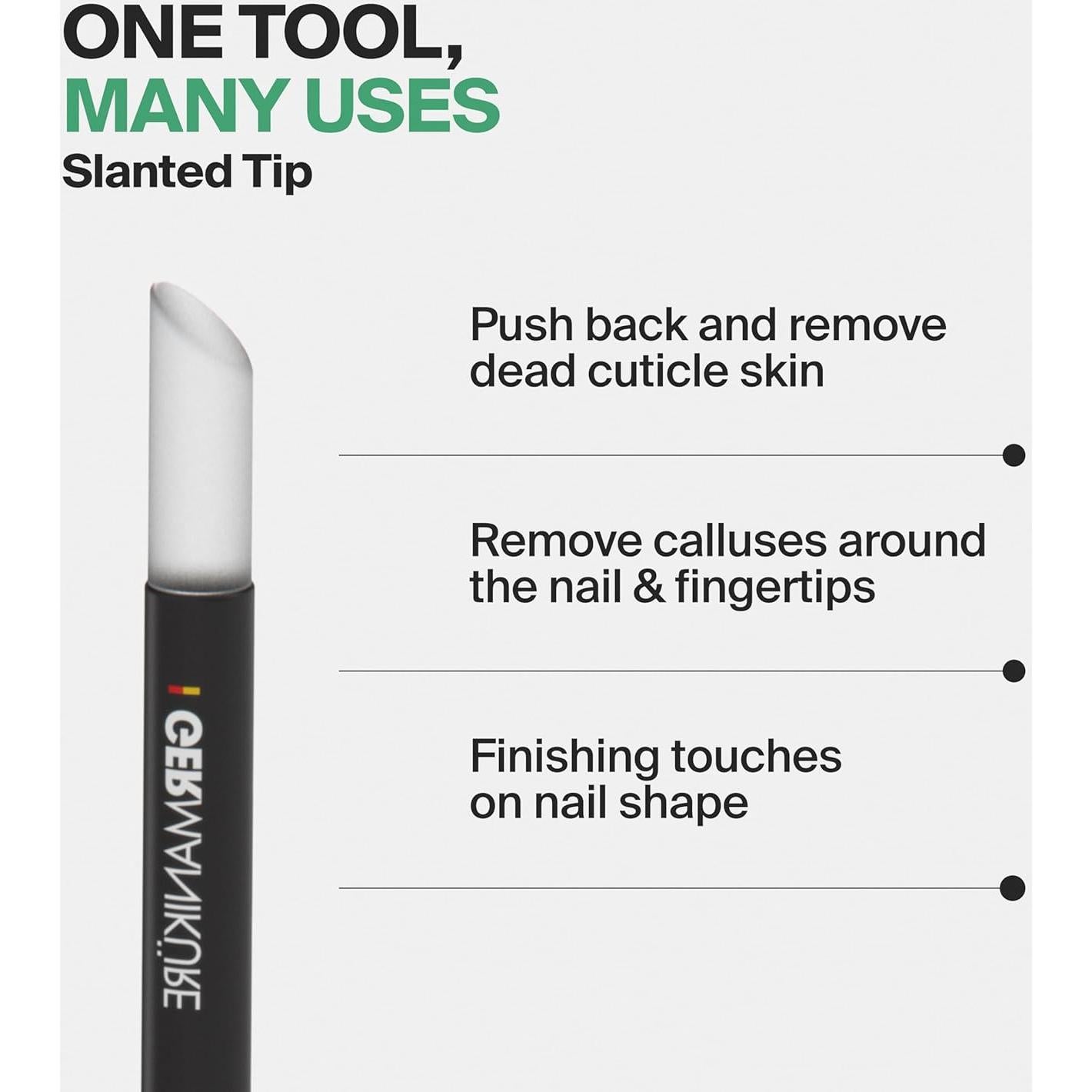 Varilla de Cutícula de Vidrio Negro Germanikure 10.5 cm