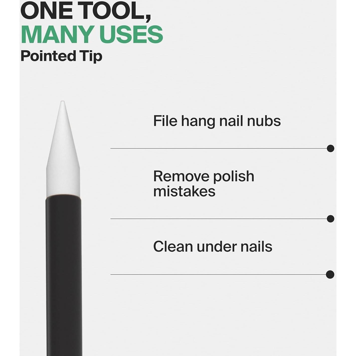 Varilla de Cutícula de Vidrio Negro Germanikure 10.5 cm