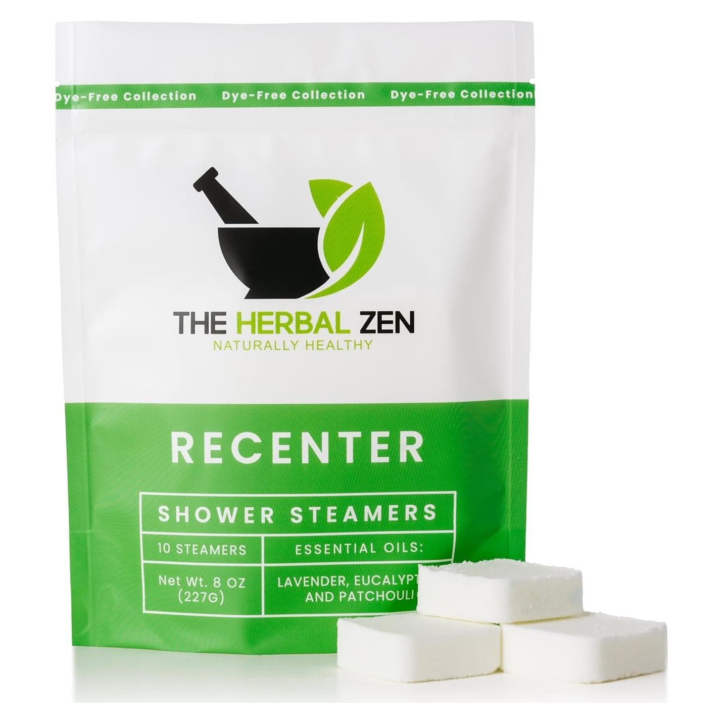 Bombas de Ducha Aromaterapia Recenter con Lavanda y Eucalipto - 10 Unidades