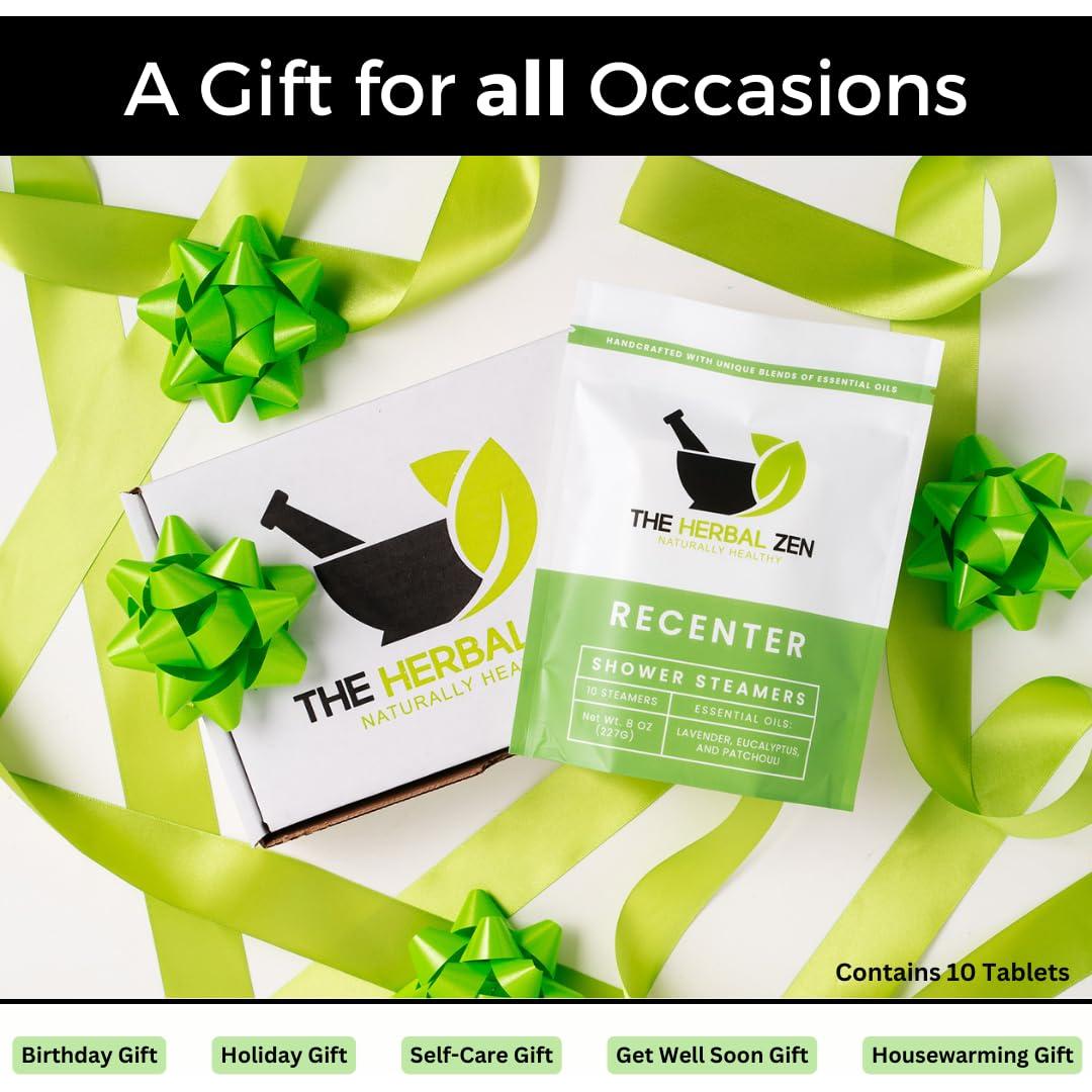 Bombas de Ducha Aromaterapia Recenter con Lavanda y Eucalipto - 10 Unidades