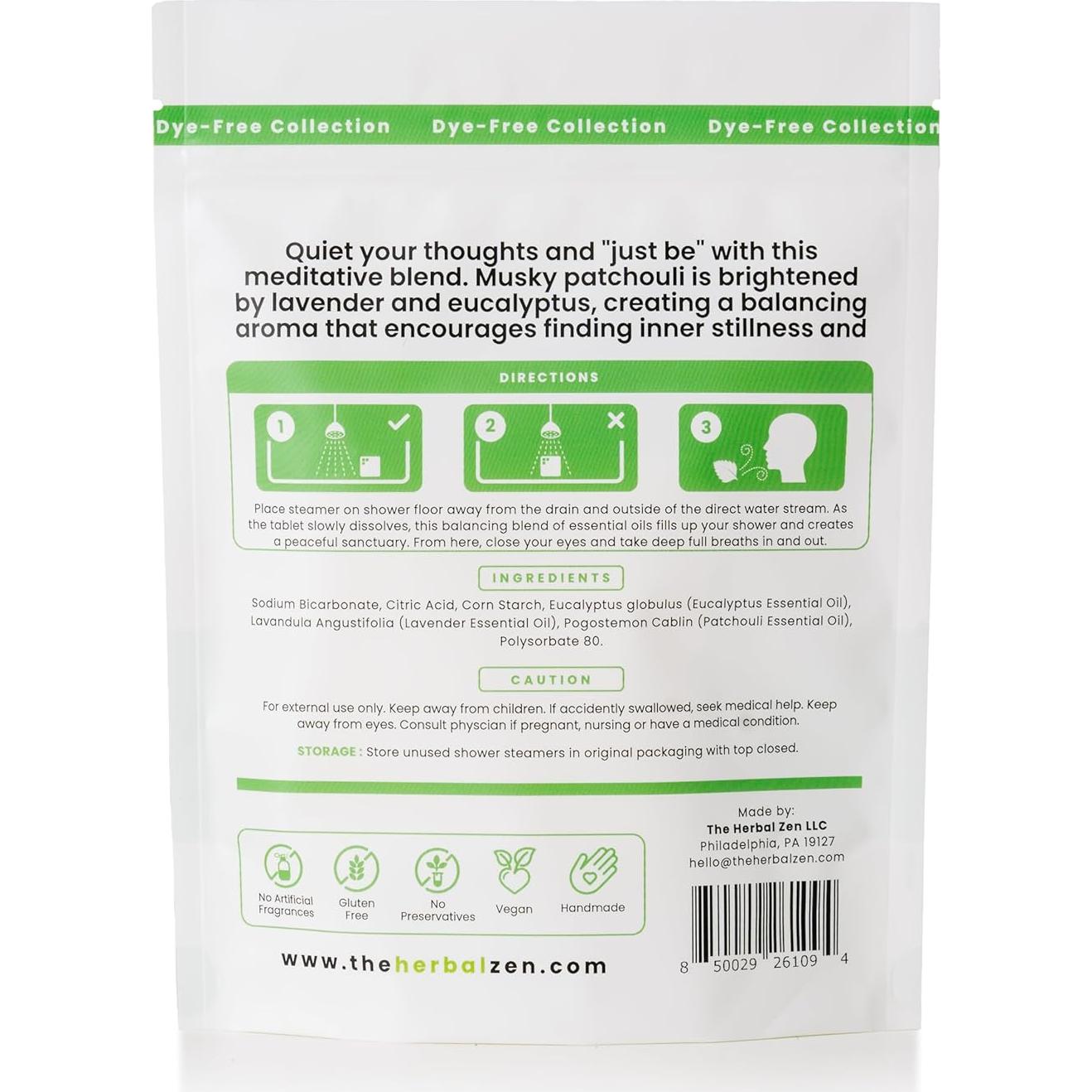 Bombas de Ducha Aromaterapia Recenter con Lavanda y Eucalipto - 10 Unidades