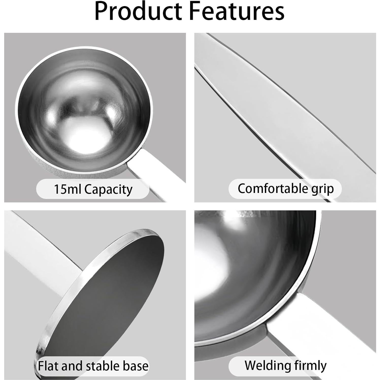 Cucharón 2-en-1 Acero Inoxidable 304 SPNKMJUJ 15ml