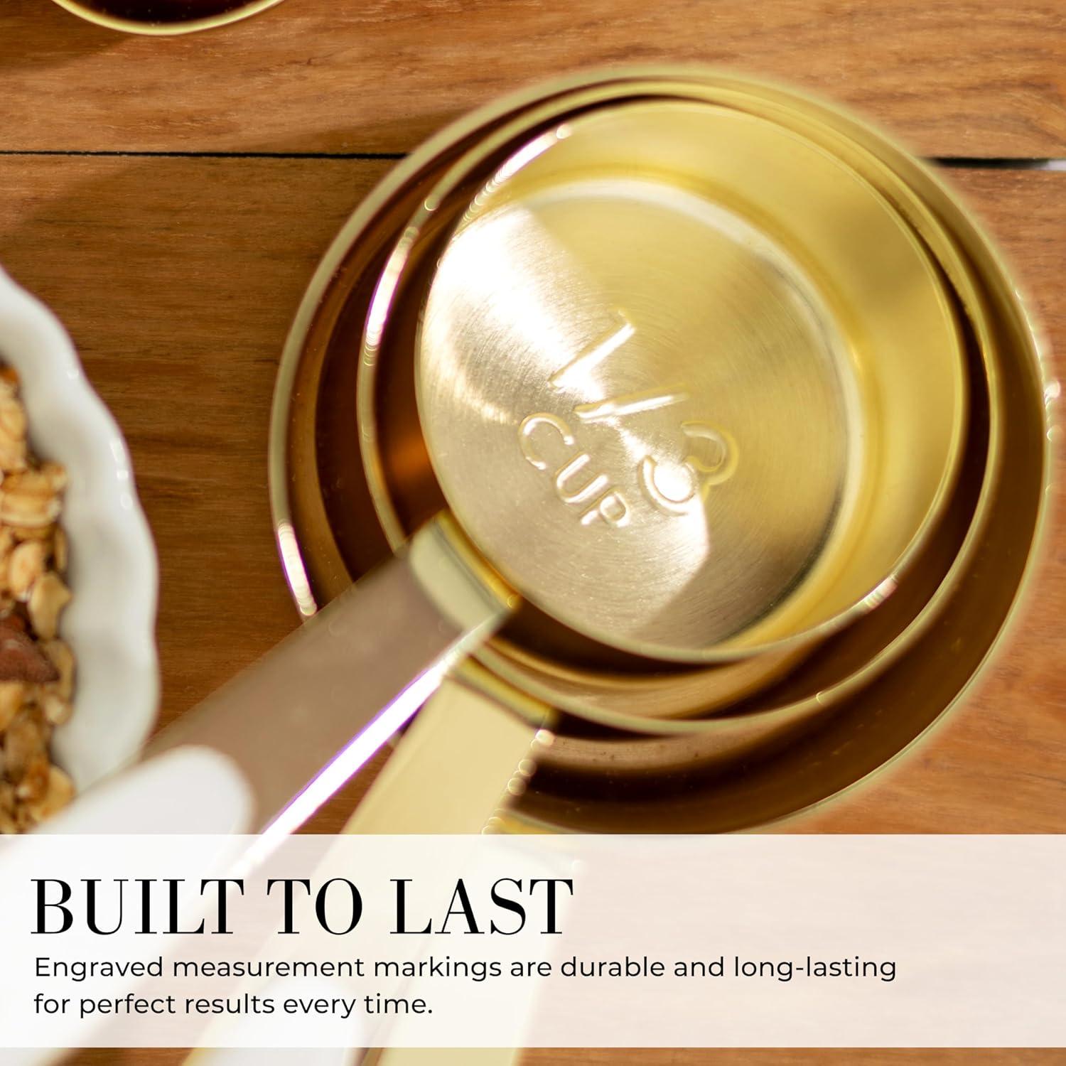 Conjunto de Utensilios de Cocina 16 Piezas STYLED SETTINGS Blanco y Dorado