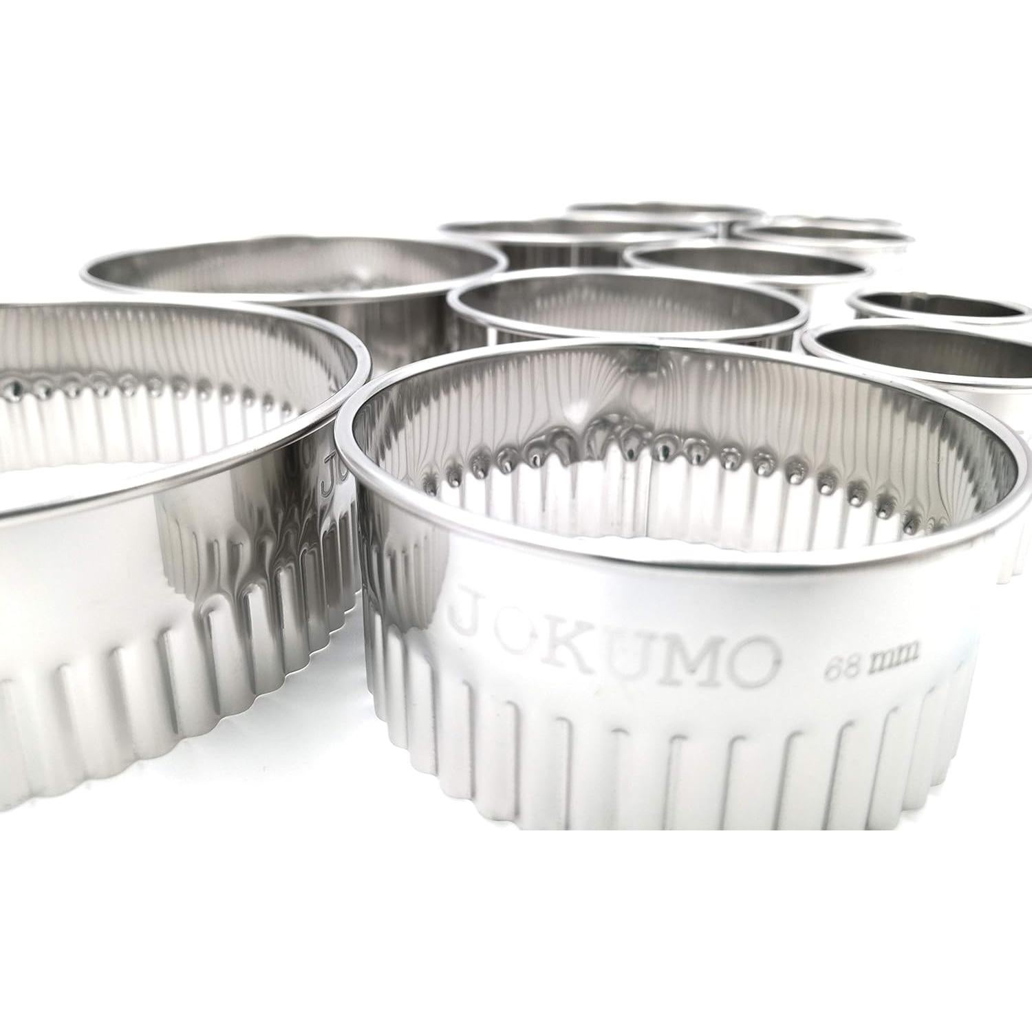 Juego de Cortadores Redondos JOKUMO 11 Piezas Acero Inoxidable
