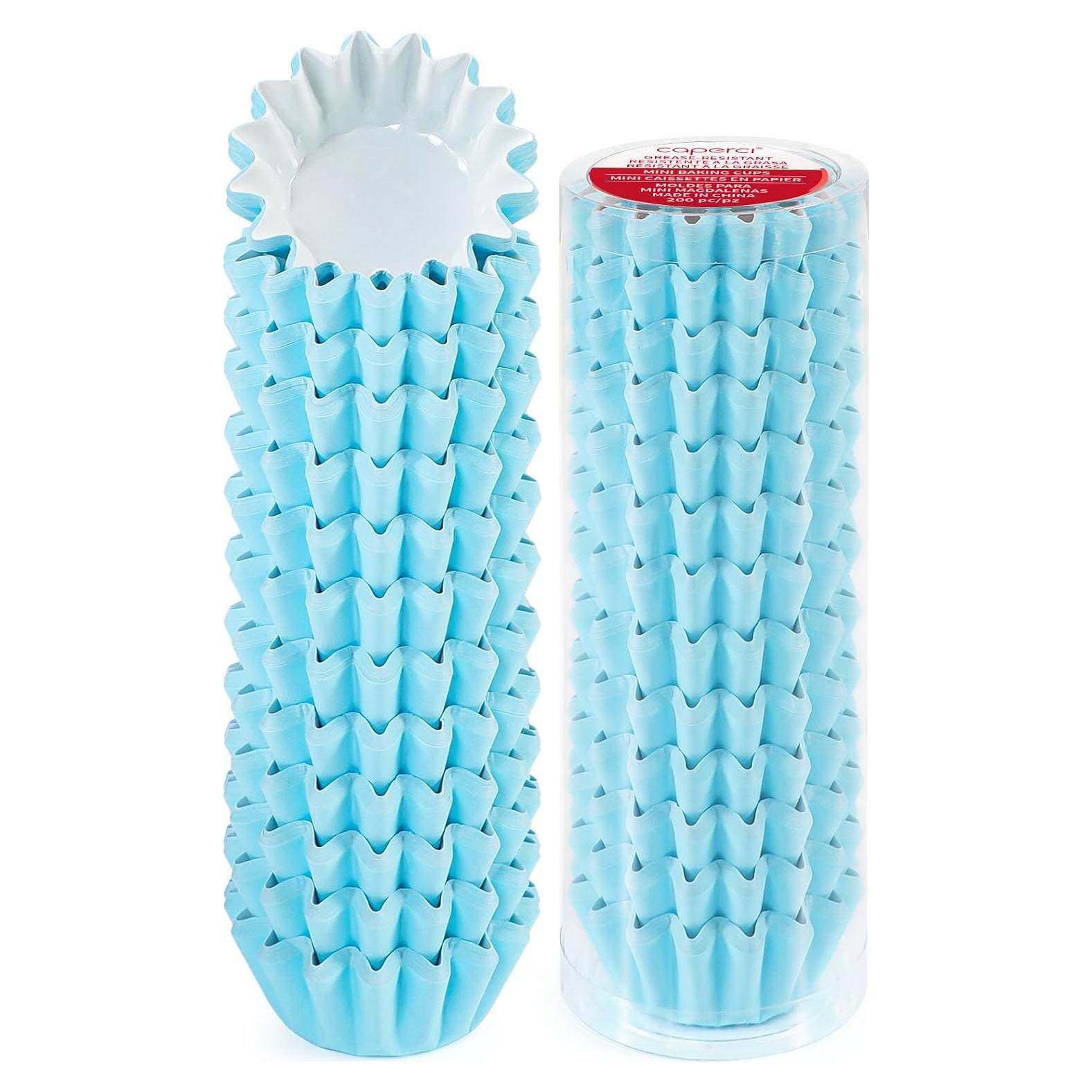 Forros de Cupcake Mini Caperci 200 Cuentas Resistentes a Grasa