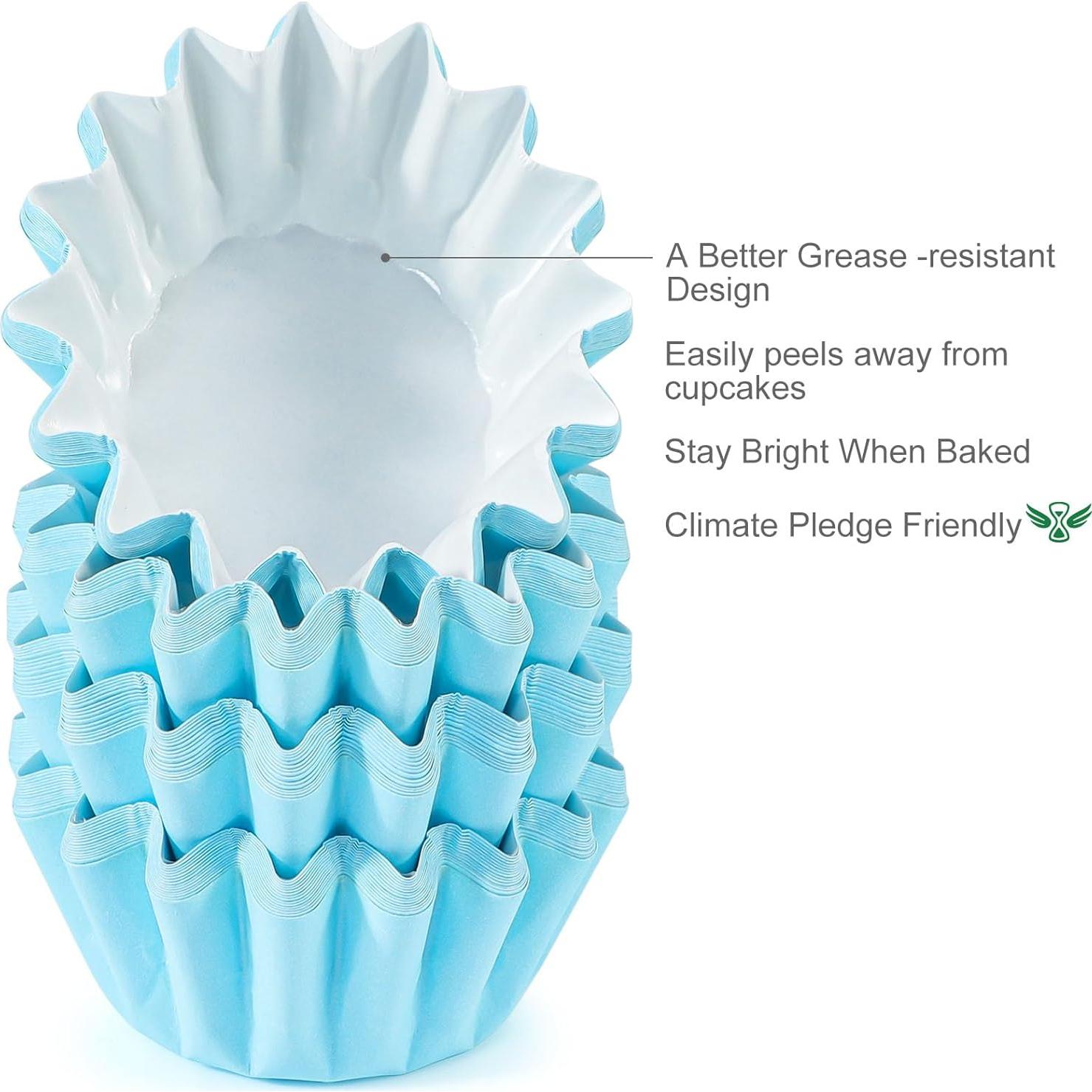 Forros de Cupcake Mini Caperci 200 Cuentas Resistentes a Grasa