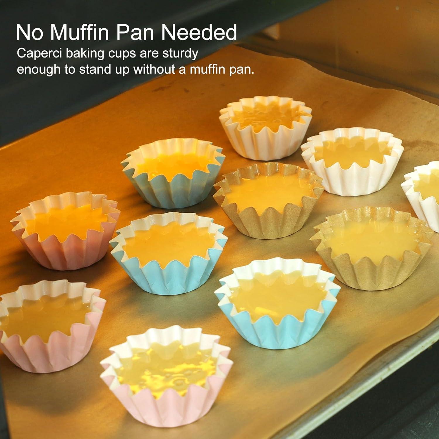 Forros de Cupcake Mini Caperci 200 Cuentas Resistentes a Grasa