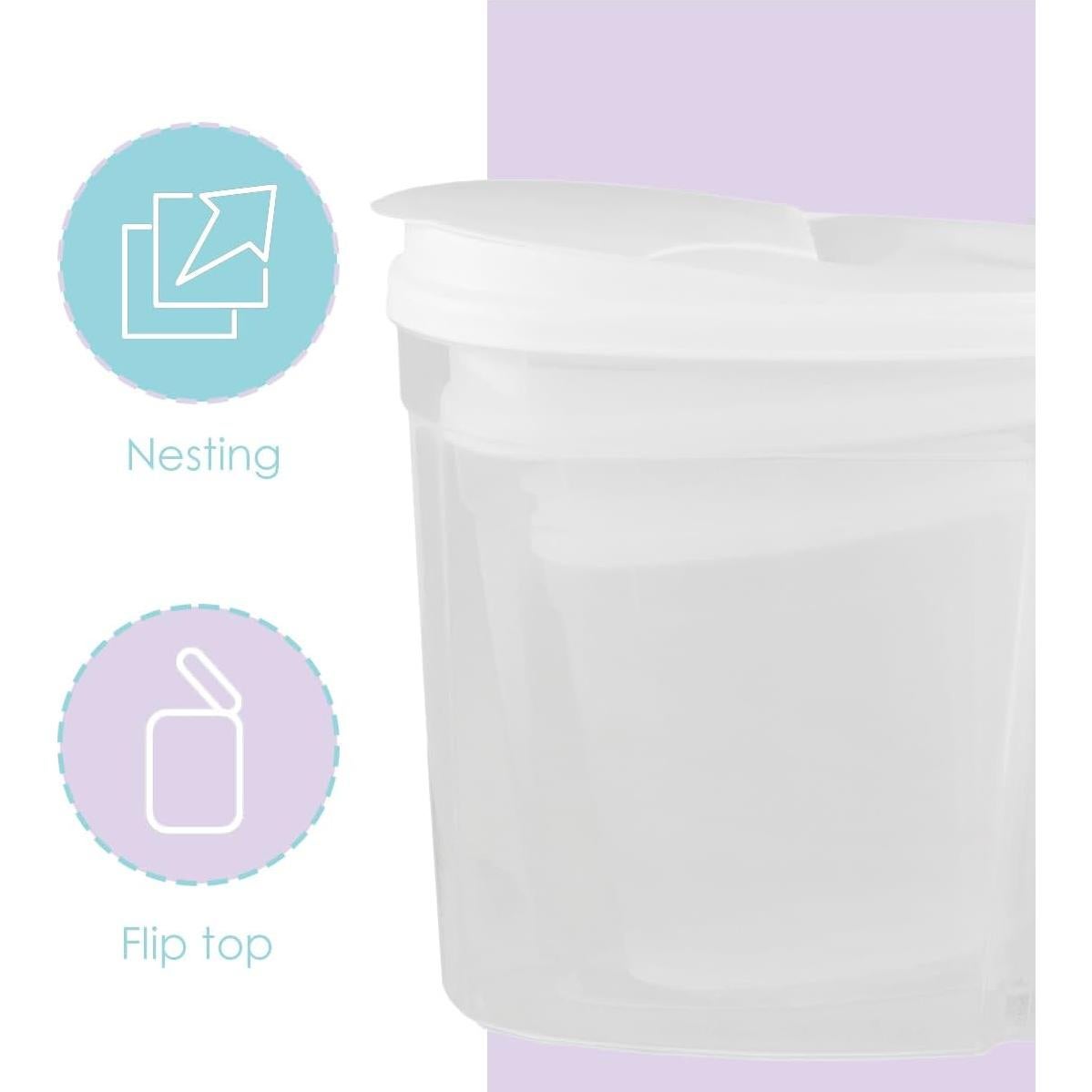 Contenedor de Almacenamiento de Alimentos Home Basics 3 Piezas