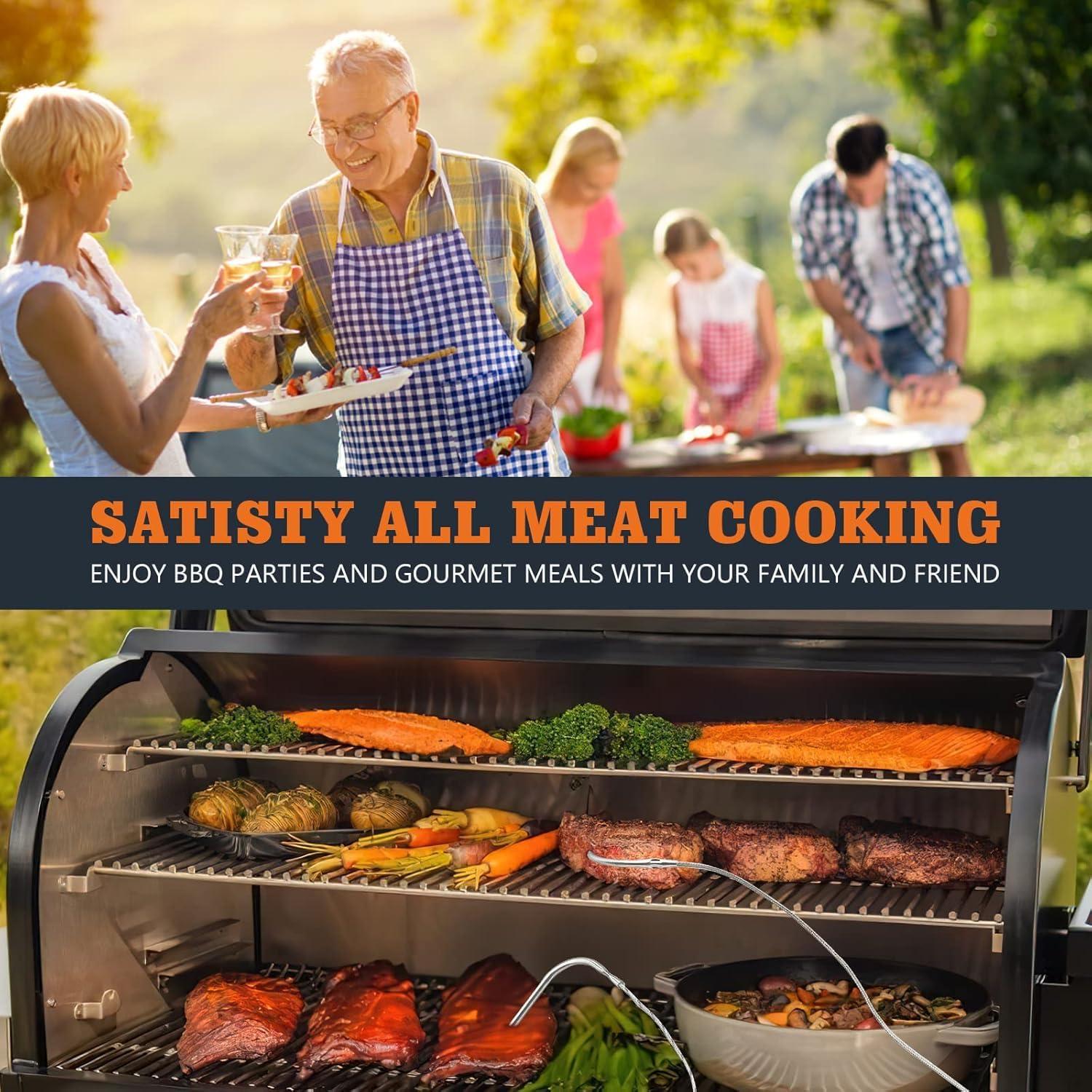 Sonda de Carne YAOAWE Impermeable 2 PCS 3.5 mm para Parrillas