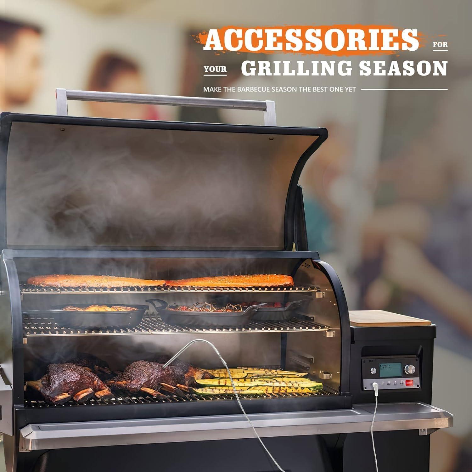 Sonda de Carne YAOAWE Impermeable 2 PCS 3.5 mm para Parrillas