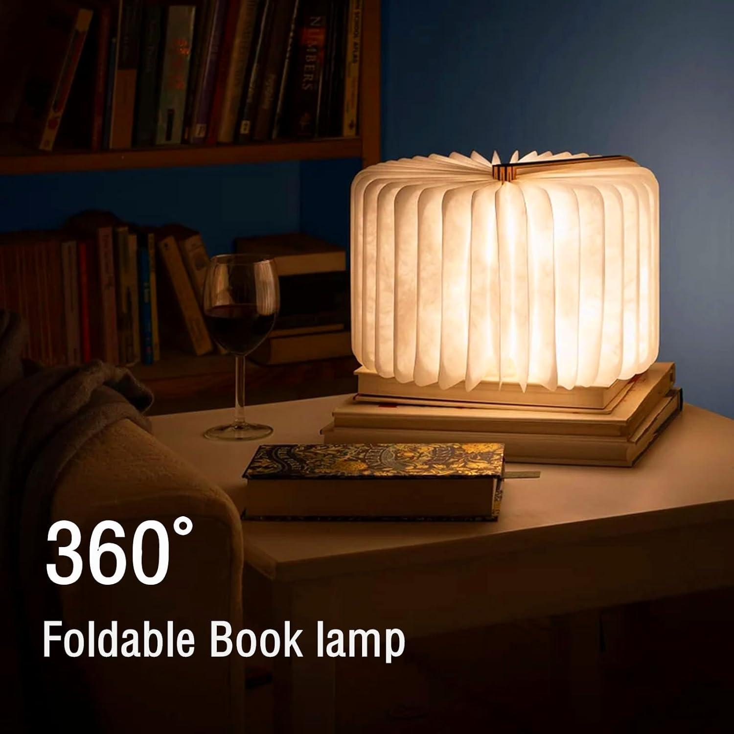 Lámpara Plegable 3D LED WILLQWECAT - Luz Nocturna Libro
