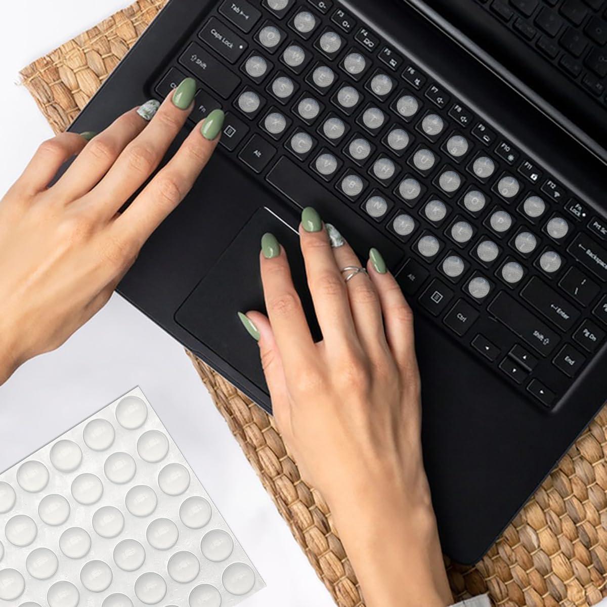 72 Etiquetas Elevadas para Teclado CKANDAY - Silicona Transparente