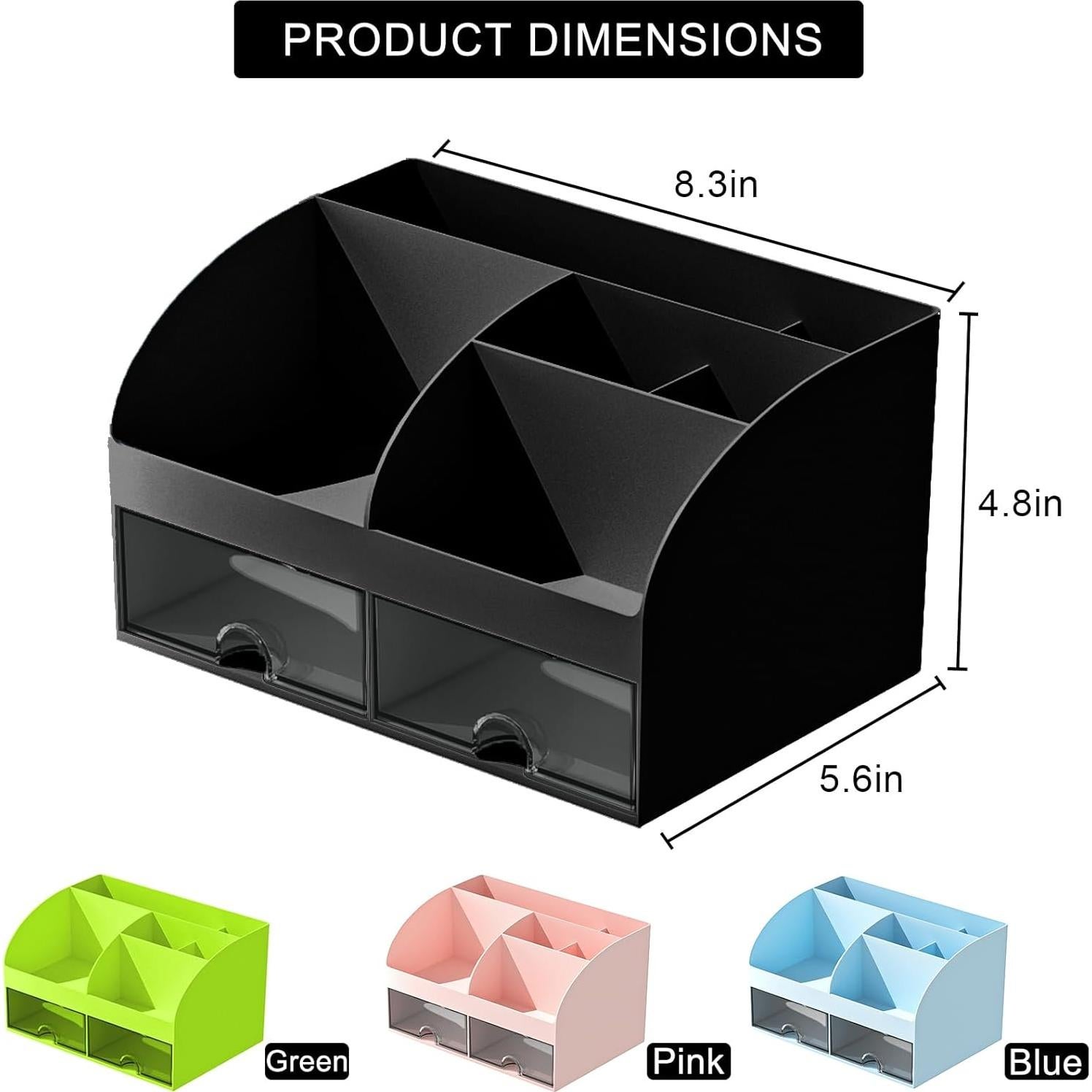 Organizador de Escritorio COMFYROOM Negro con 6 Compartimentos