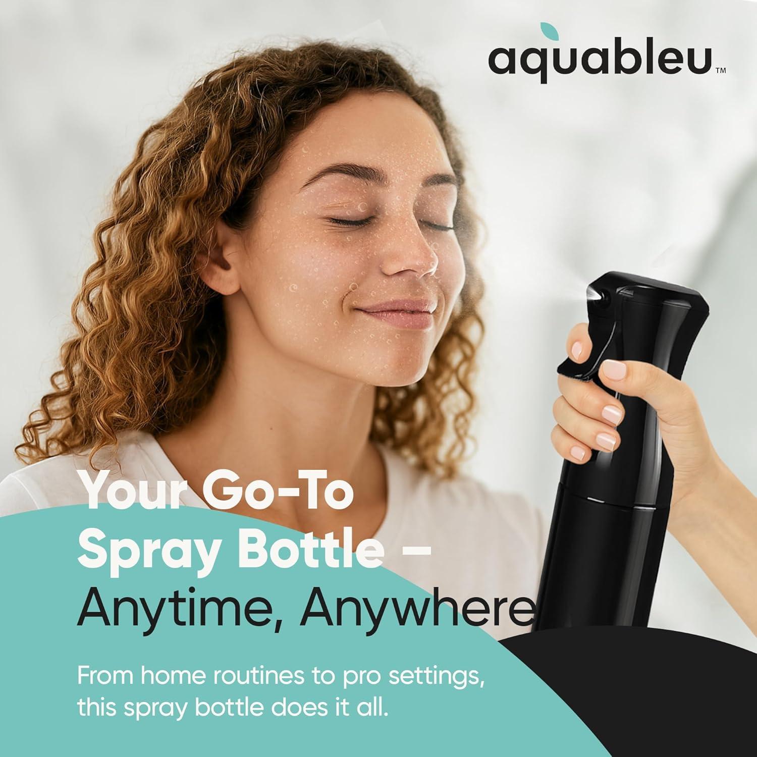 Botella de Spray Neblina Continua Aquableu 295ml Negra