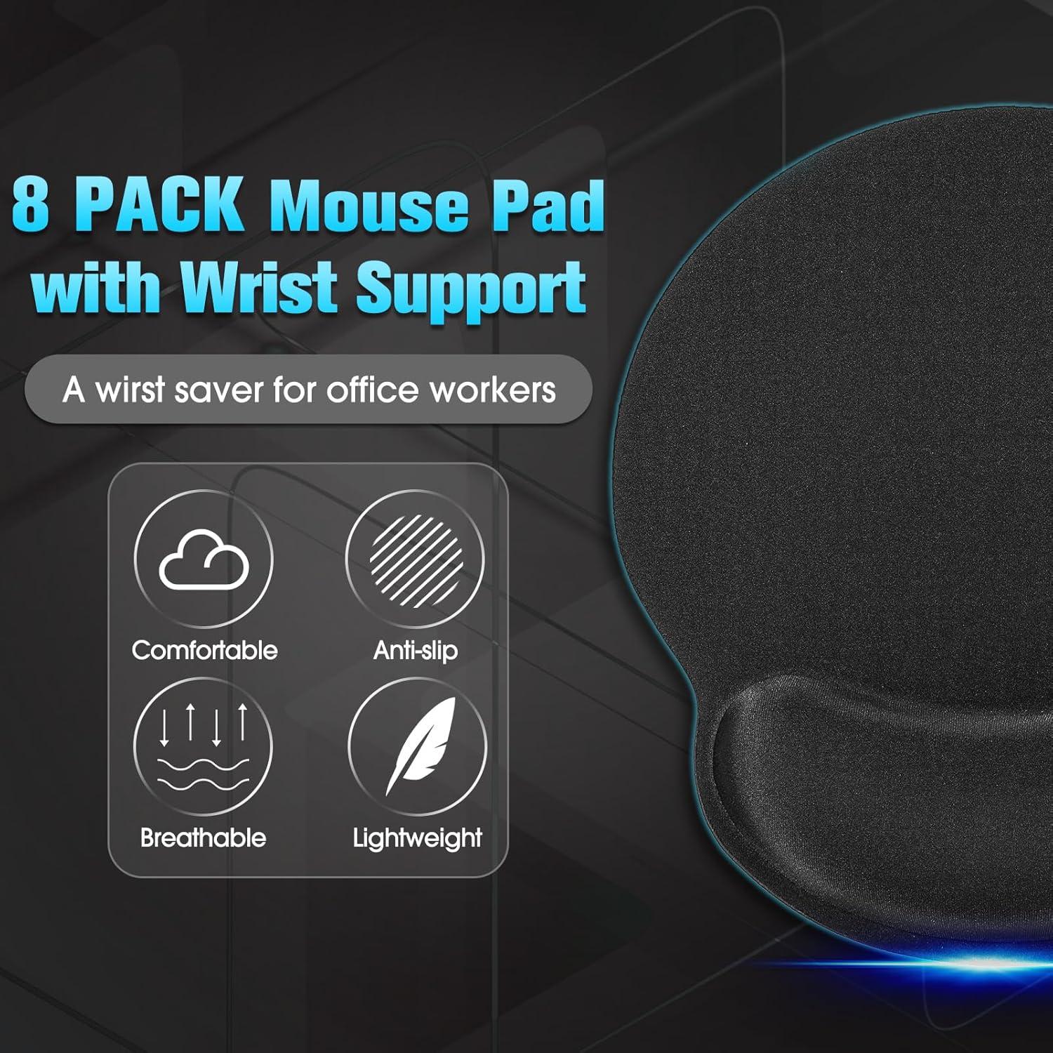 Almohadilla de Ratón Ergonómica Yunsailing 8 Piezas Gel