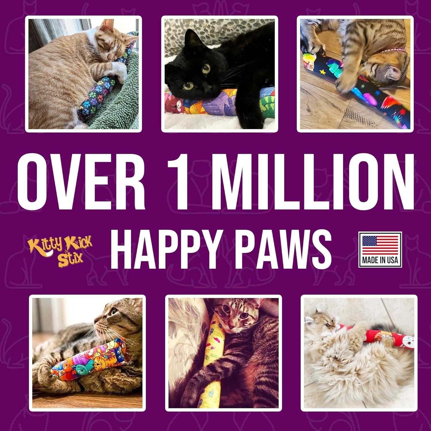 Kitty Kick Stix Juguete para Gato 38 cm Set de 2 Catnip