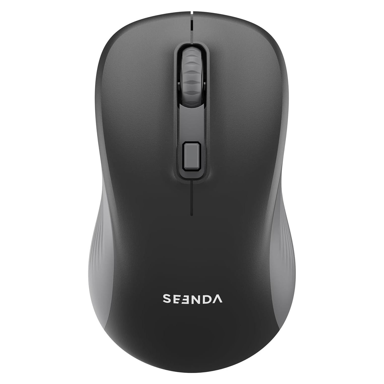 Ratón Inalámbrico Seenda Bluetooth y USB - Negro - DPI Ajustable