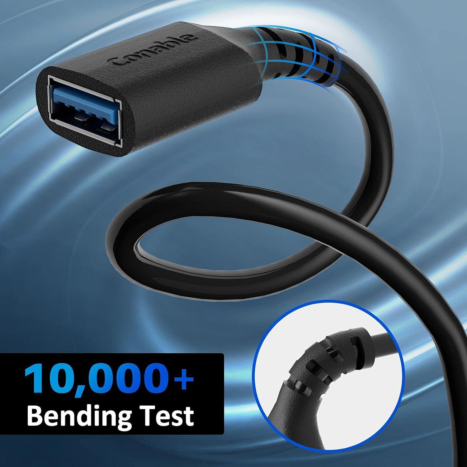 Paquete de 3 Cables de Extensión USB 3.0 Conable 60 cm