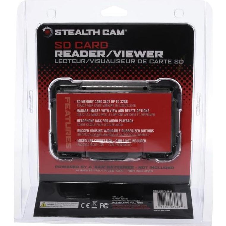 Lector de Tarjeta Stealth Cam STC-CRV43HD HD 1080P Resistente