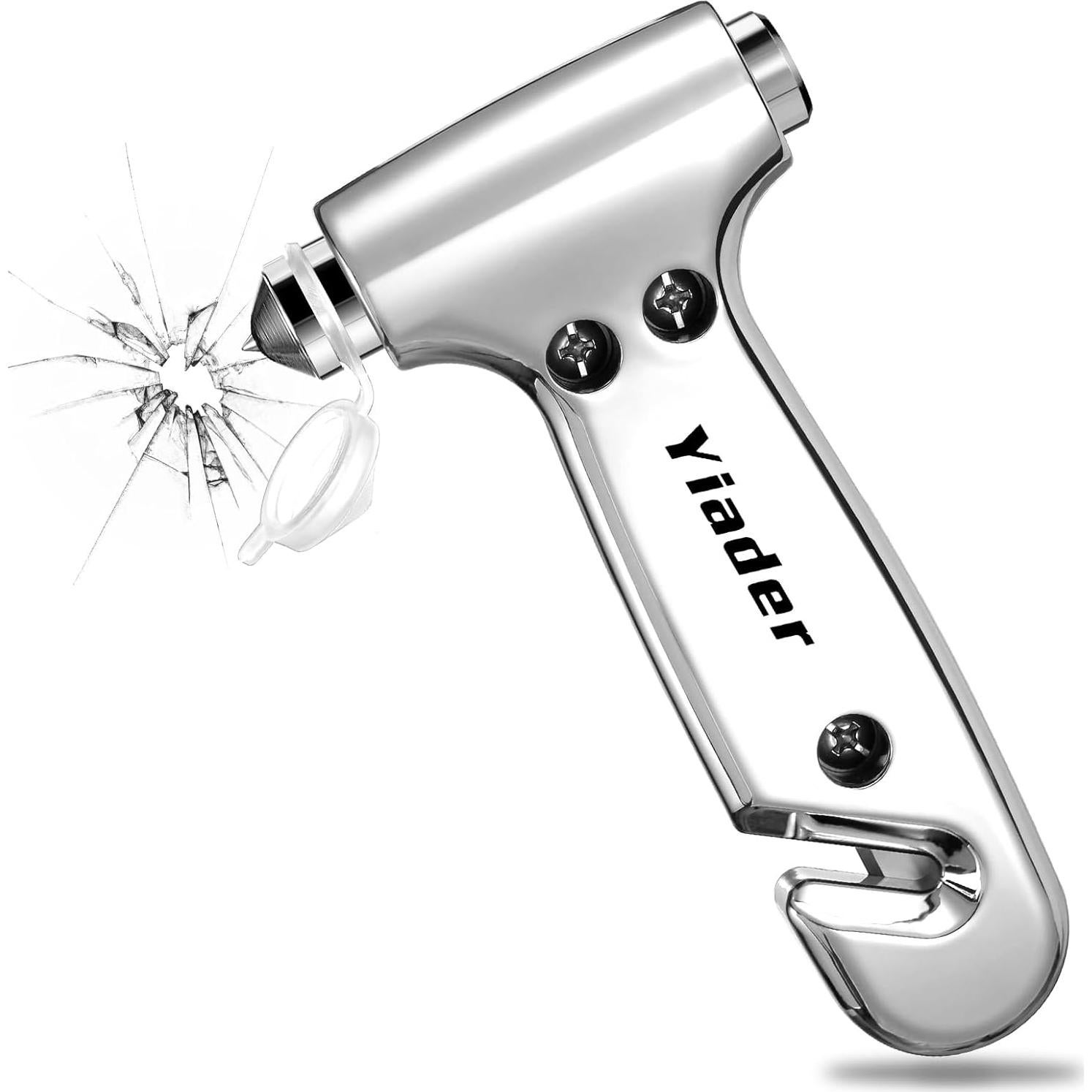 Rompe Ventanas de Auto Yiader AQCMS+DS 3 en 1 Negro Plata