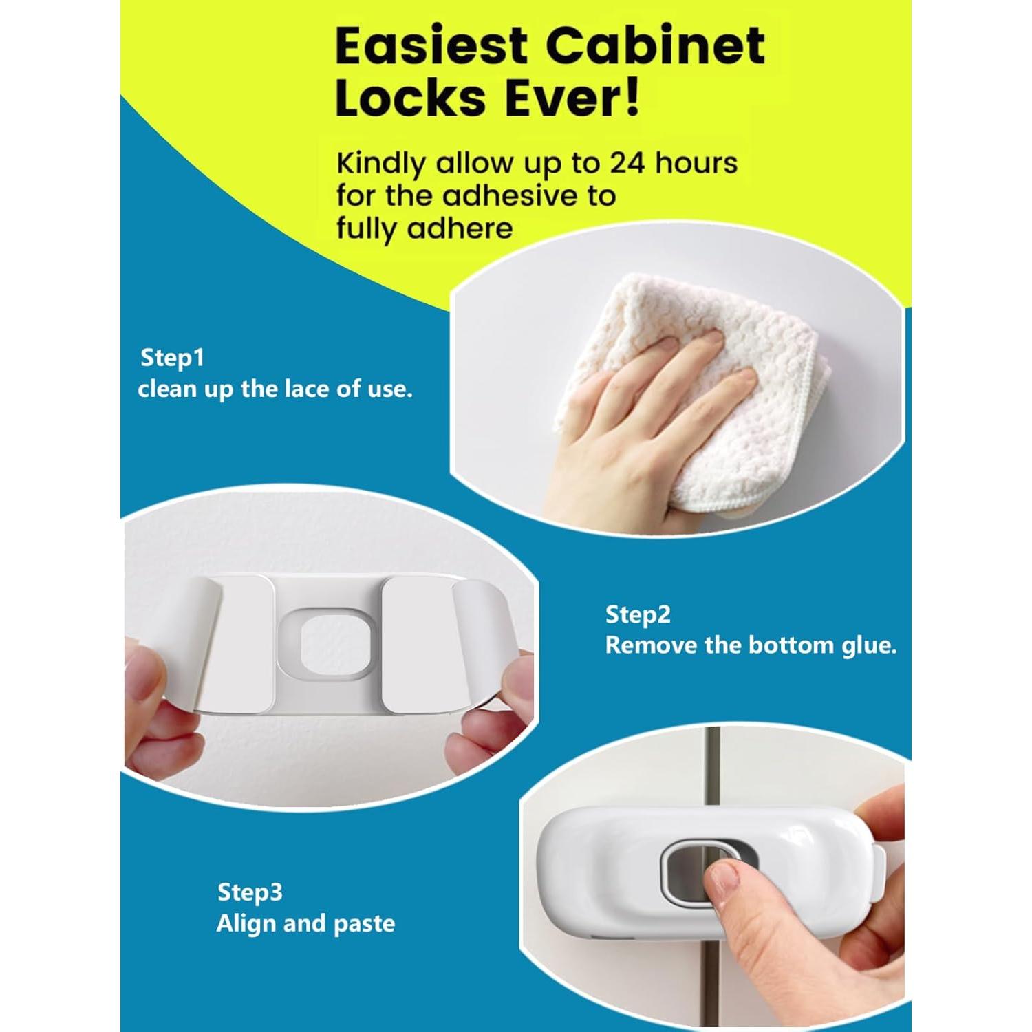 Candado para Refrigerador a Prueba de Niños PENMAMA - 4 Unidades