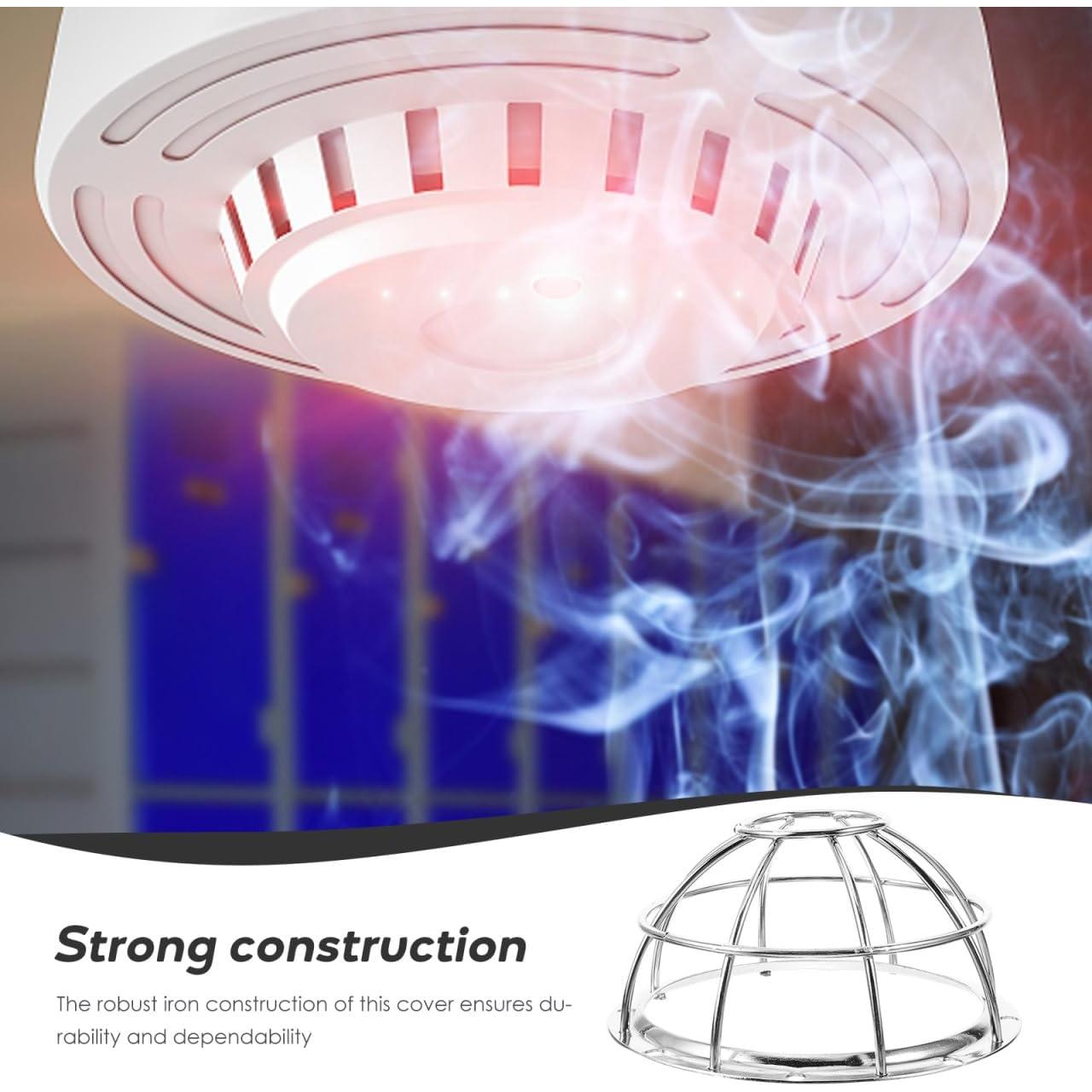 Cubierta Protectora de Metal para Detector de Humo Hemobllo 4 Pcs