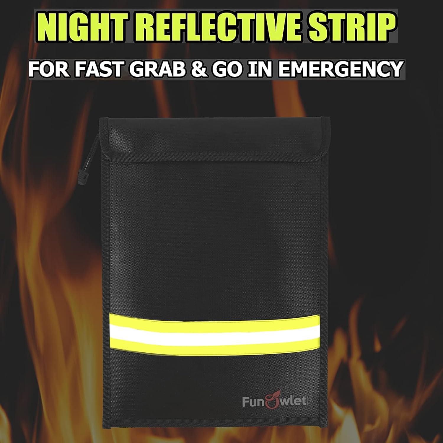 Bolsa a Prueba de Fuego y Agua FunOwlet 38.1x27.9cm Negra