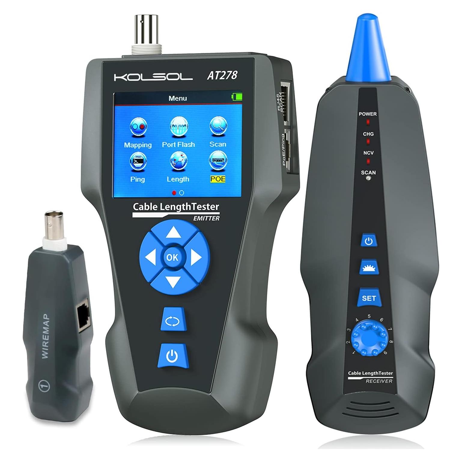 Probador de Cable de Red NOYAFA AT278 TDR LCD Multifuncional