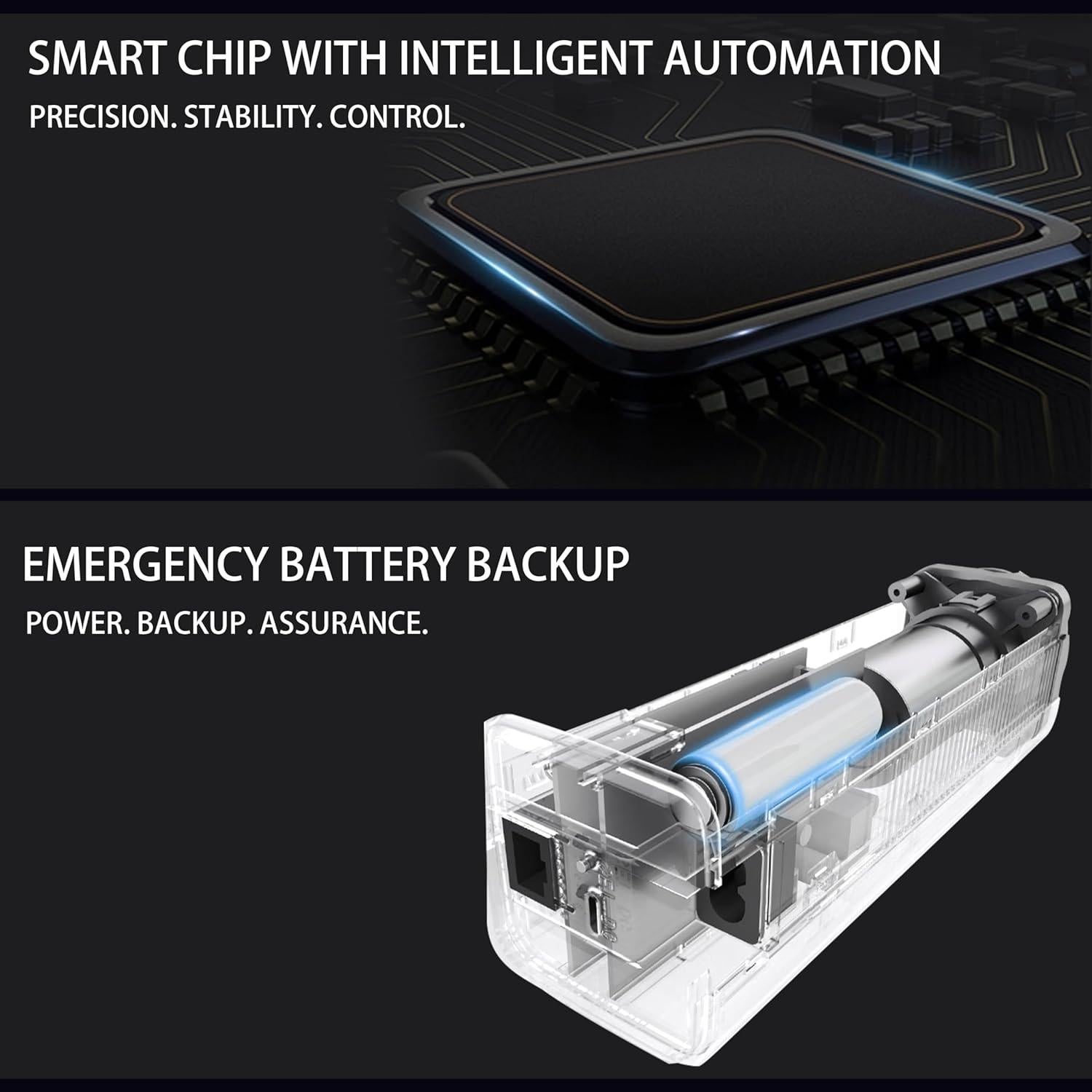Pista de Cortina Eléctrica Quoya BL01 Ajustable 7m Control Remoto