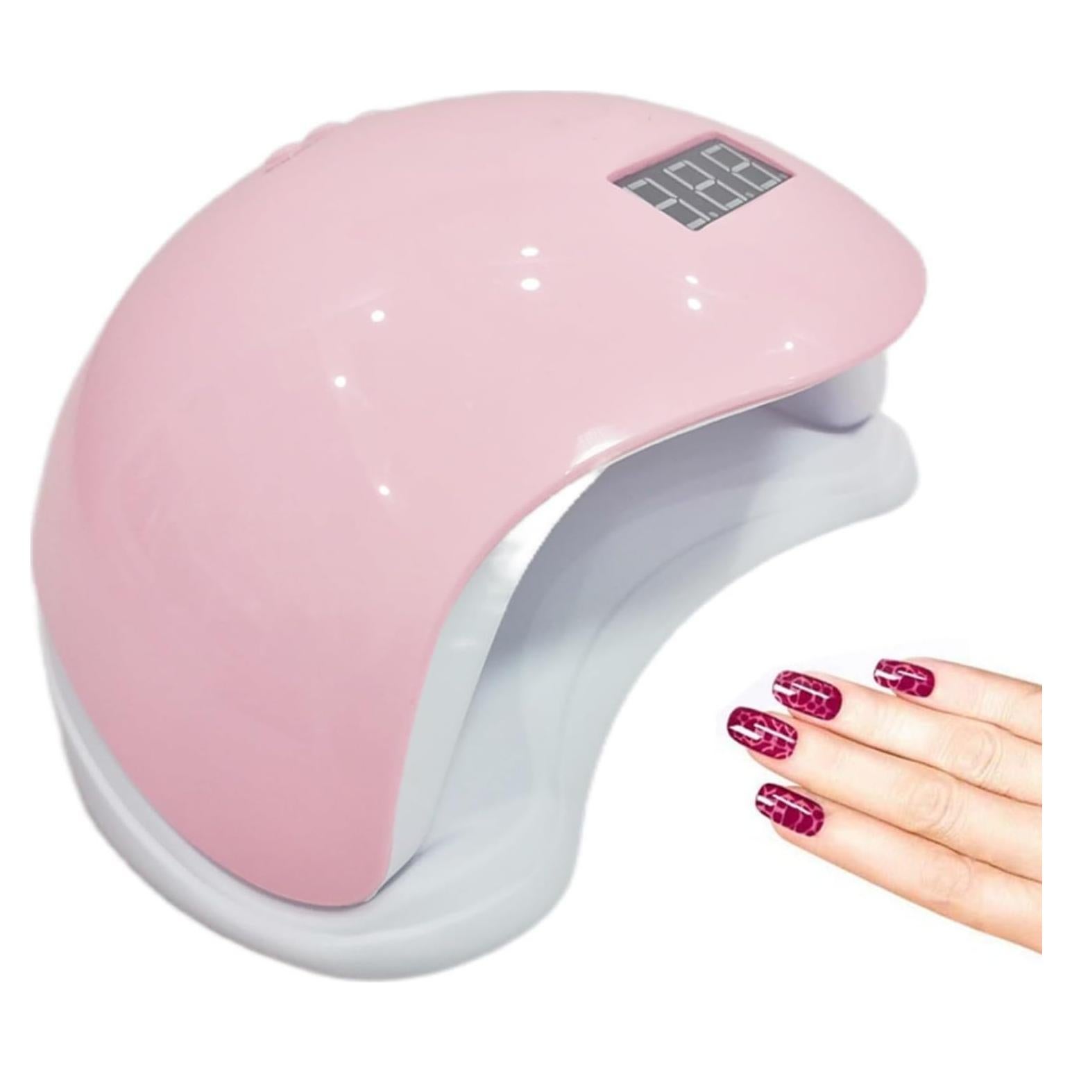 Lámpara UV LED 48W LISHUMEI para Uñas en Gel Rosa