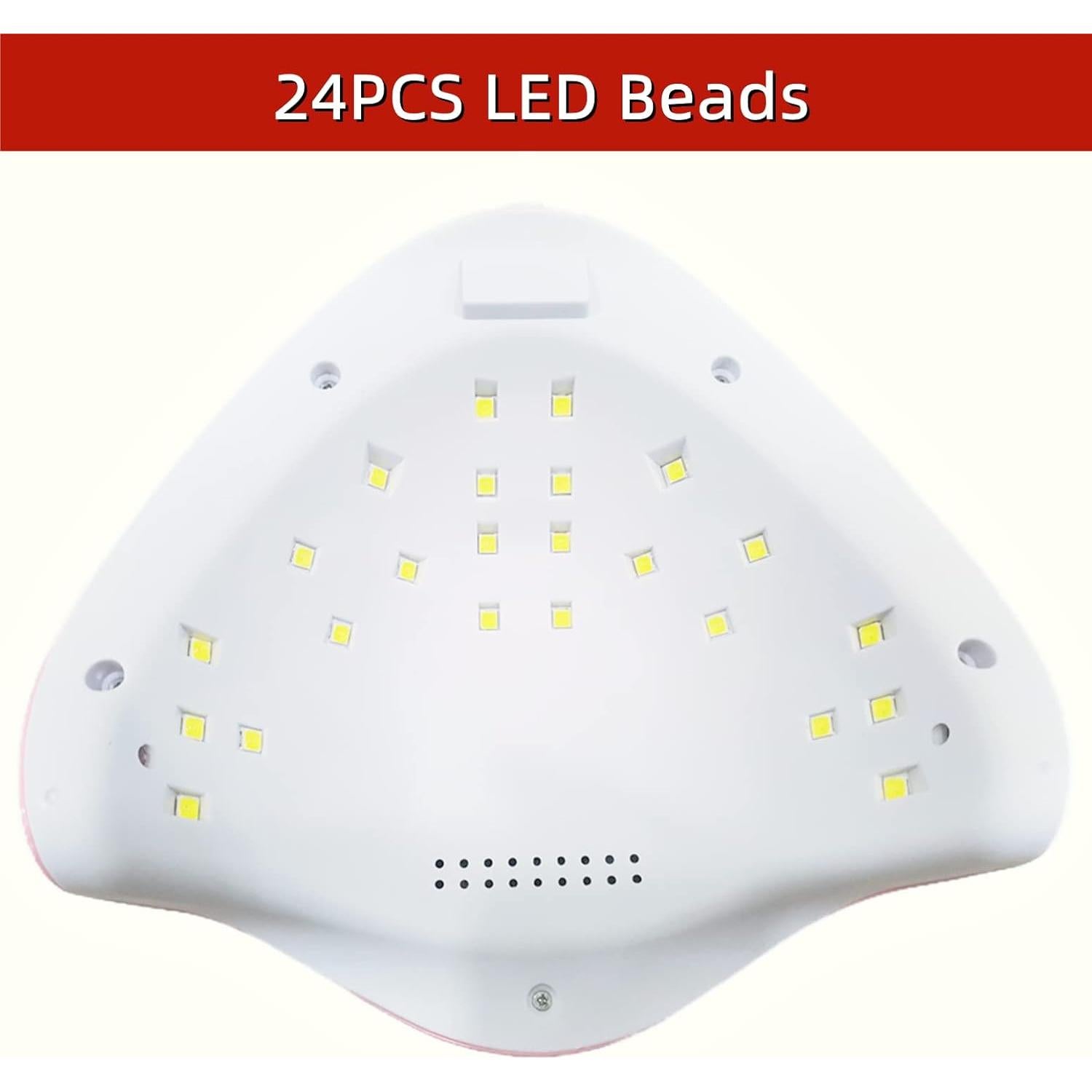 Lámpara UV LED 48W LISHUMEI para Uñas en Gel Rosa