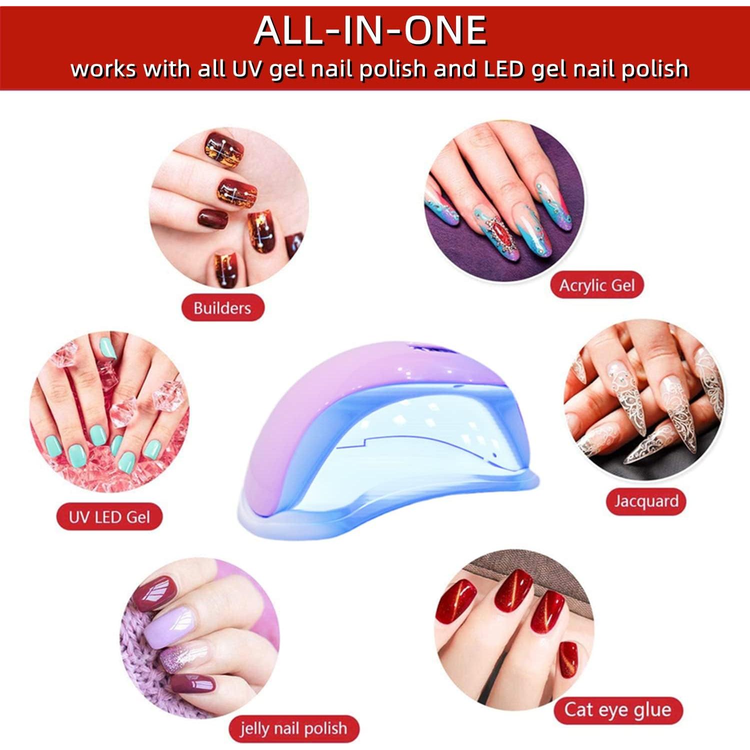 Lámpara UV LED 48W LISHUMEI para Uñas en Gel Rosa