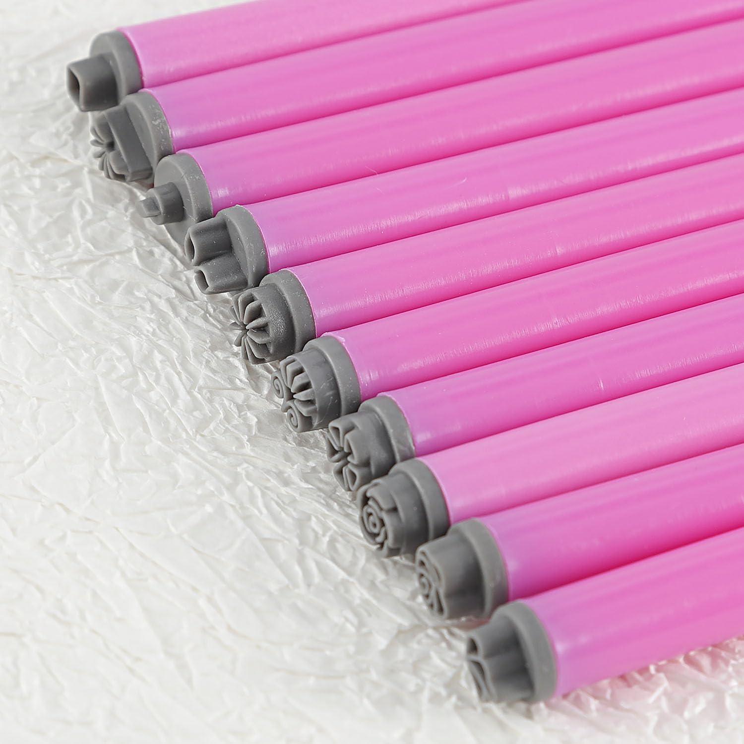 Set de 10 Bolígrafos de Estampado de Uñas WOKOTO Rosa