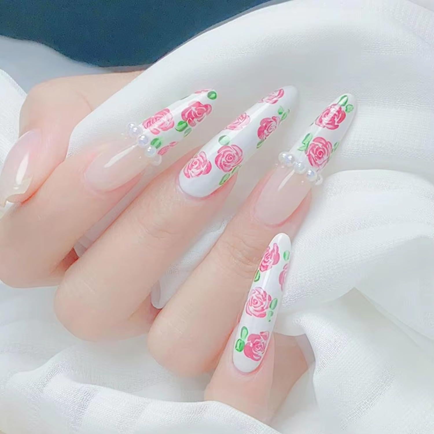 Set de 10 Bolígrafos de Estampado de Uñas WOKOTO Rosa