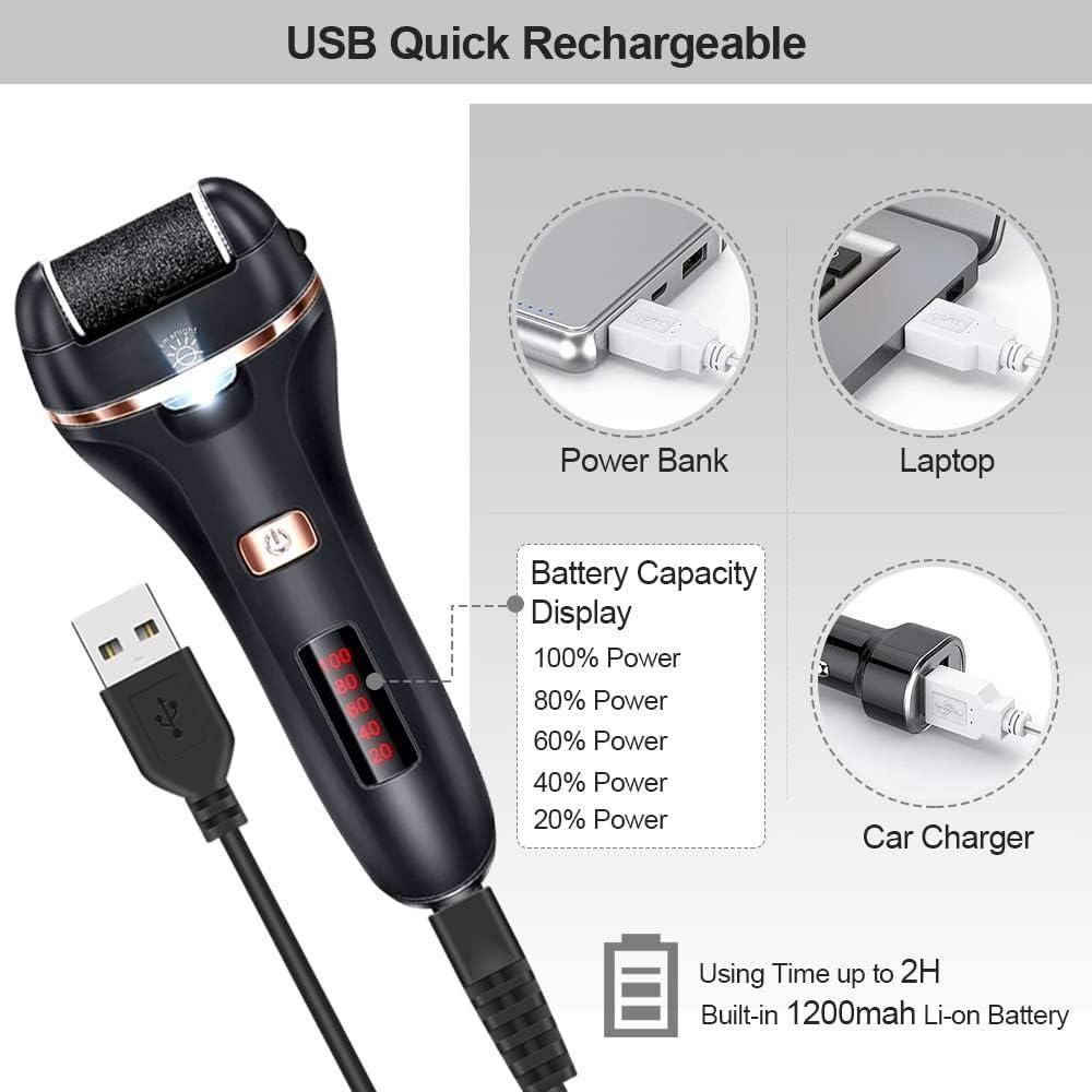 Removedor de Callos Eléctrico DanByte DD001 con 3 Rodillos