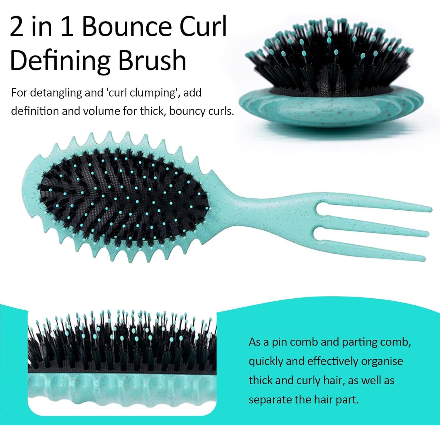 Cepillo Definidor de Rizos Goiple Verde 1pc para Todo Tipo de Cabello