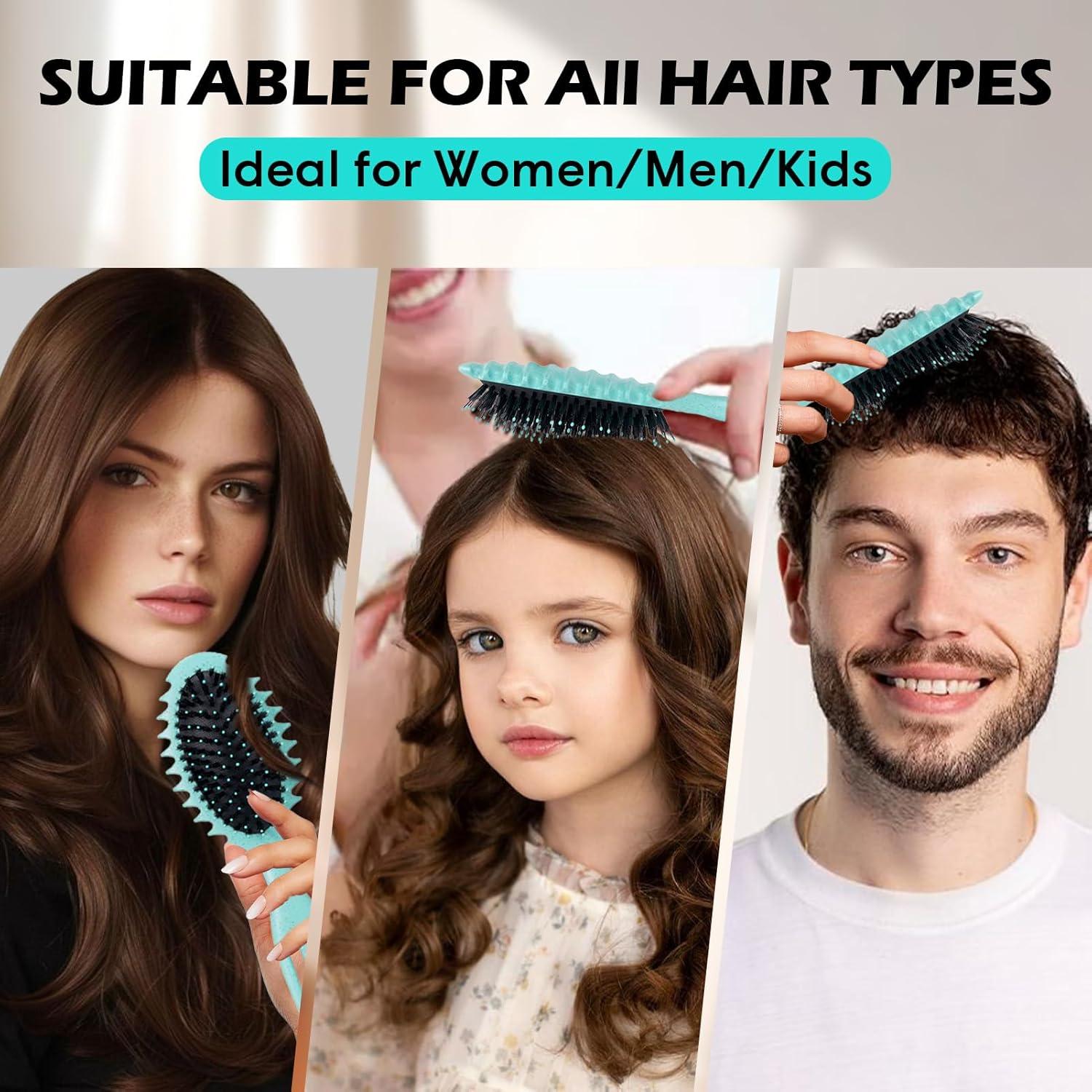 Cepillo Definidor de Rizos Goiple Verde 1pc para Todo Tipo de Cabello