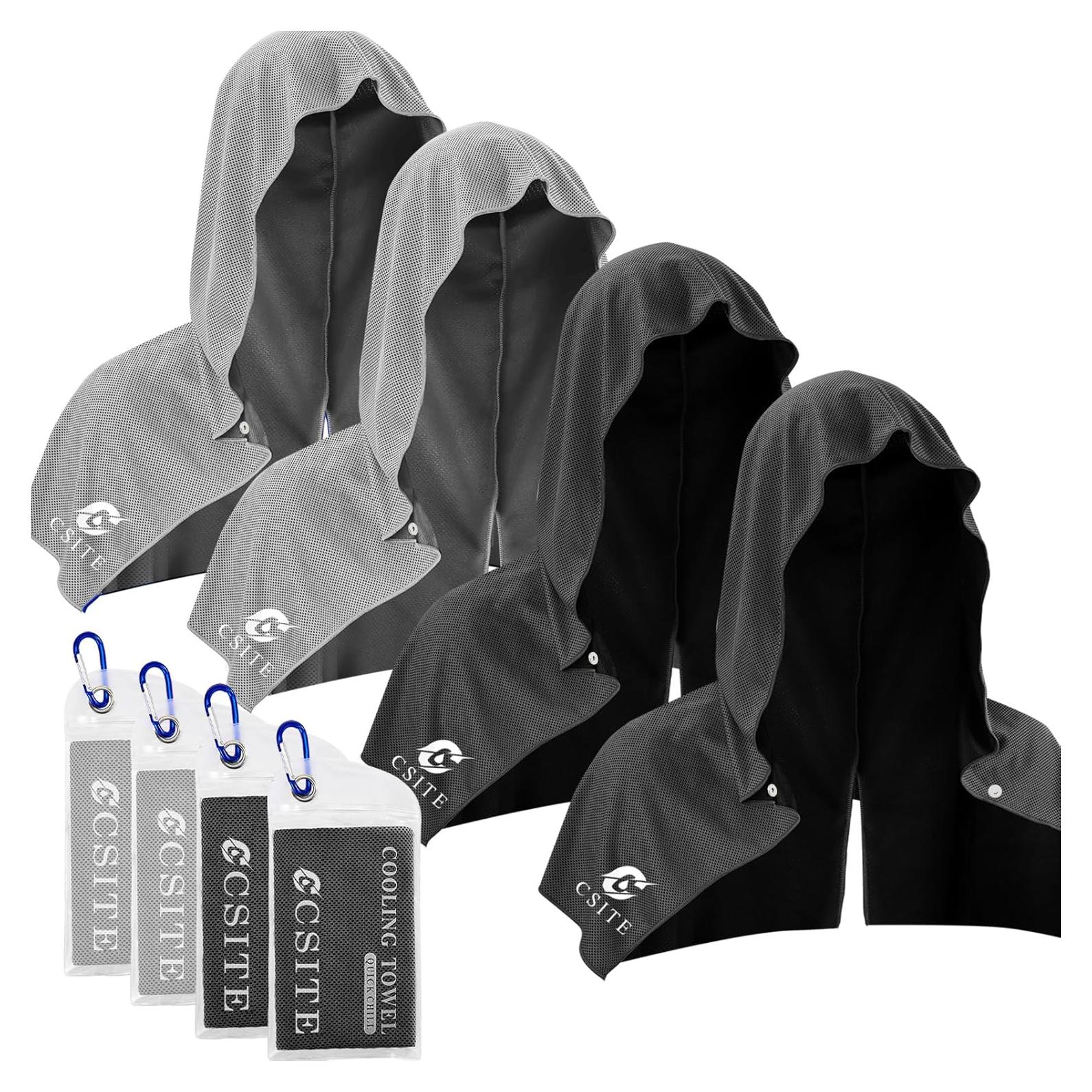 Paquete de 4 Toallas Refrigerantes CSITE UPF 50 para Deporte