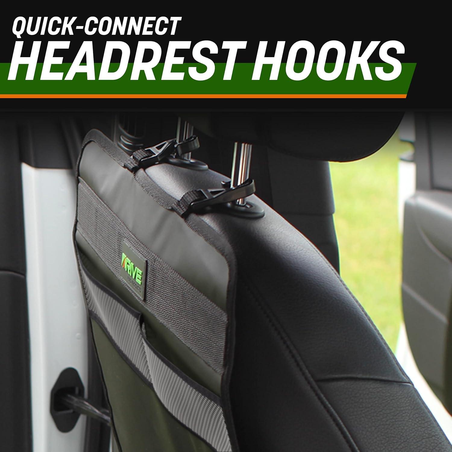 Protectores de Respaldo de Asiento Auto Drive - 2 Paquete Negro