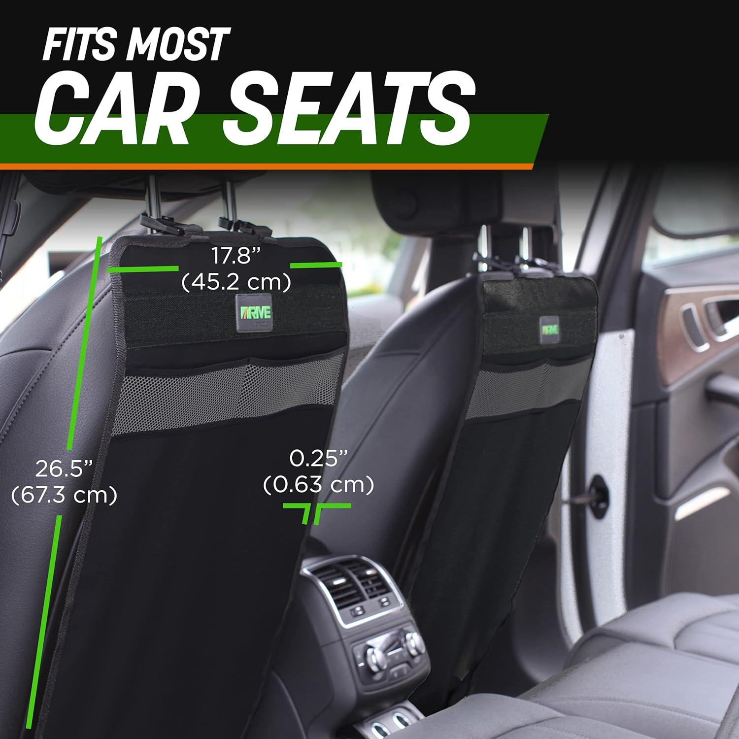 Protectores de Respaldo de Asiento Auto Drive - 2 Paquete Negro