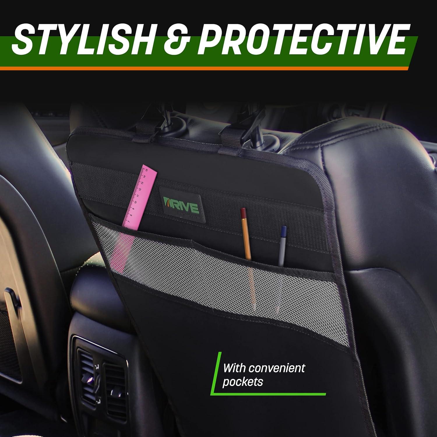 Protectores de Respaldo de Asiento Auto Drive - 2 Paquete Negro