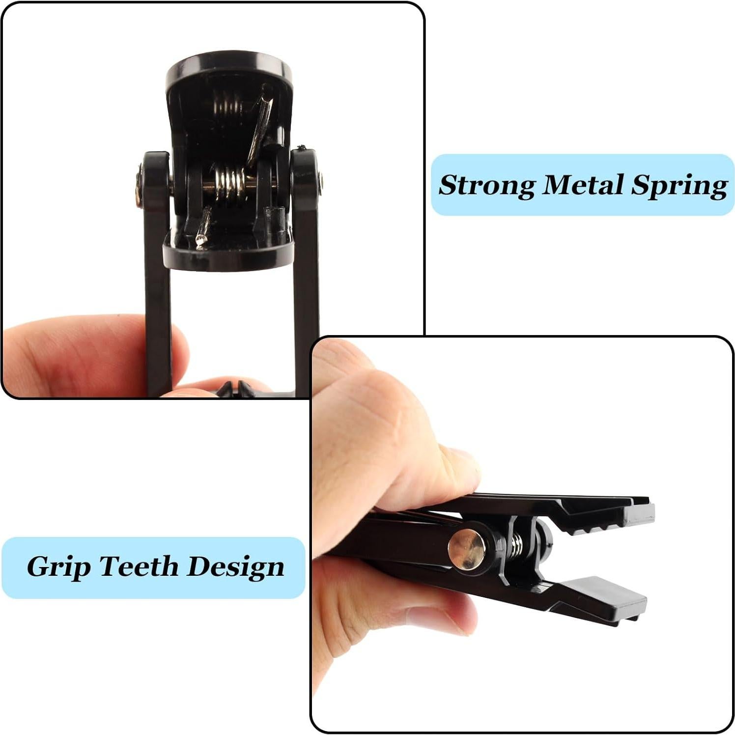 Ganchos de Lavandería VinBee 20 Pcs Plástico Negro 10.5 cm