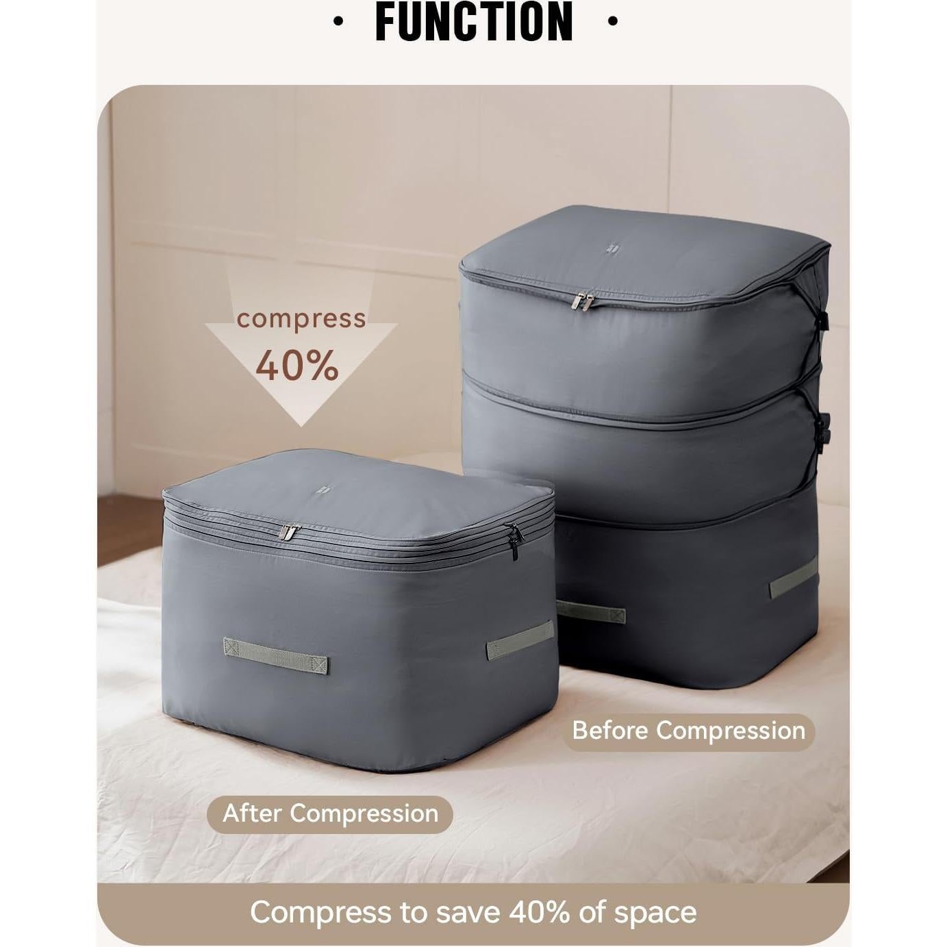 Bolsas de Almacenamiento de Edredones EACHY 2 Pzas XXL/XXXL