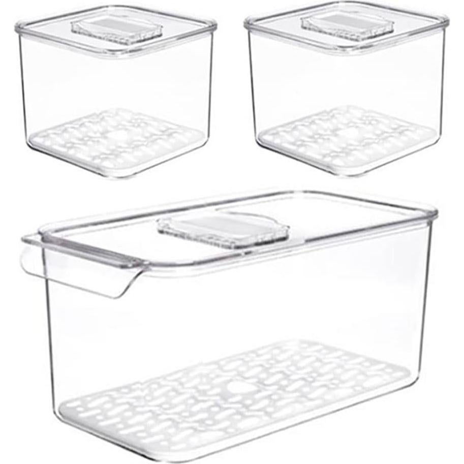 SANNO Juego de 3 Contenedores de Almacenamiento 7L y 2L